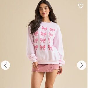 Altar’d State Bow Graphic Sweatshirt